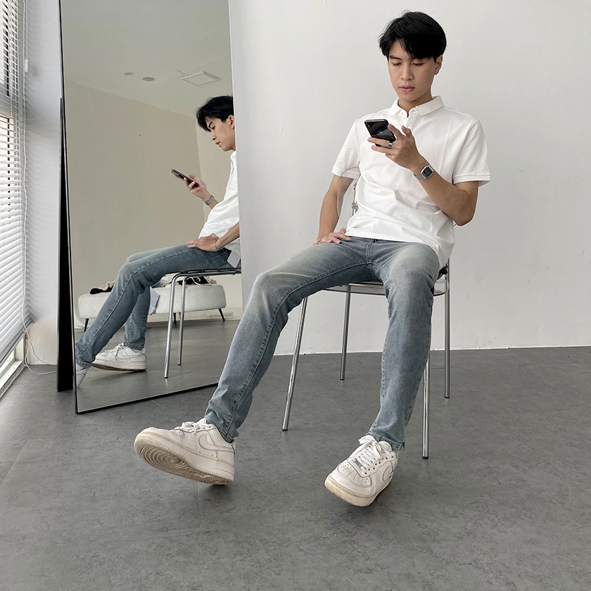 Quần jean nam skinny ✔️ chất bò co giãn ✔️ Form Slim-fit TRENDYSTORE