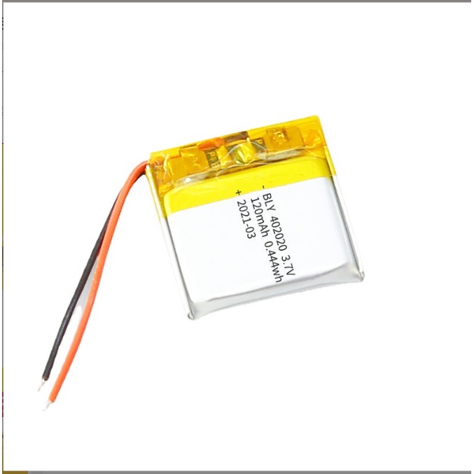 Pin sạc Lithium LiPo 1s 3.7V 120mah 402020 Tai Nghe Loa Mp3 MP4 MP5 GPS PSP Bluetooth Mới 100%