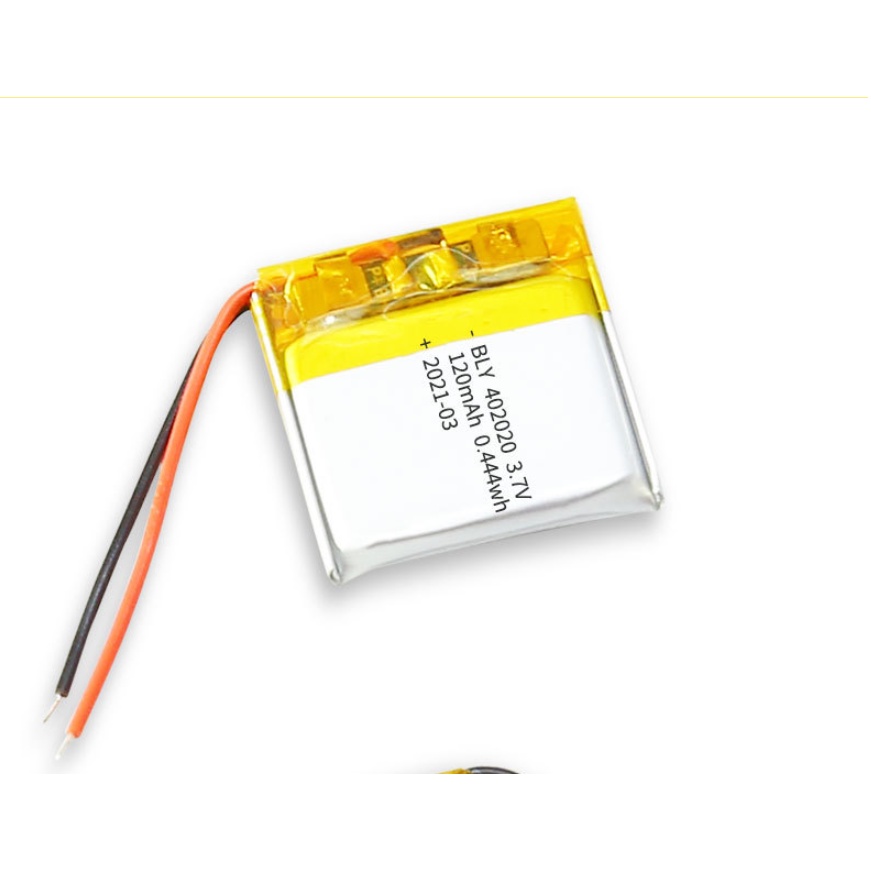 Pin sạc Lithium LiPo 1s 3.7V 120mah 402020 Tai Nghe Loa Mp3 MP4 MP5 GPS PSP Bluetooth Mới 100%