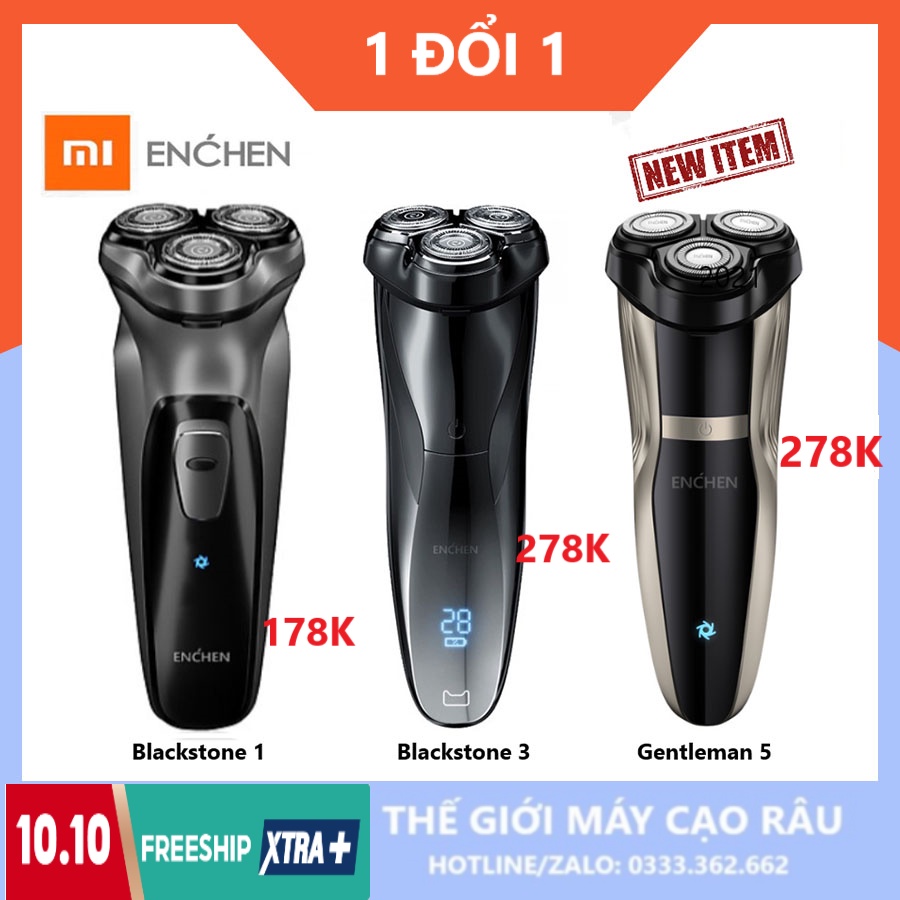 Máy cạo râu  Enchen BlackStone 1/ BlackStone 3/ Gentleman 5 (New 2021) - Thegioimaycaorau2019