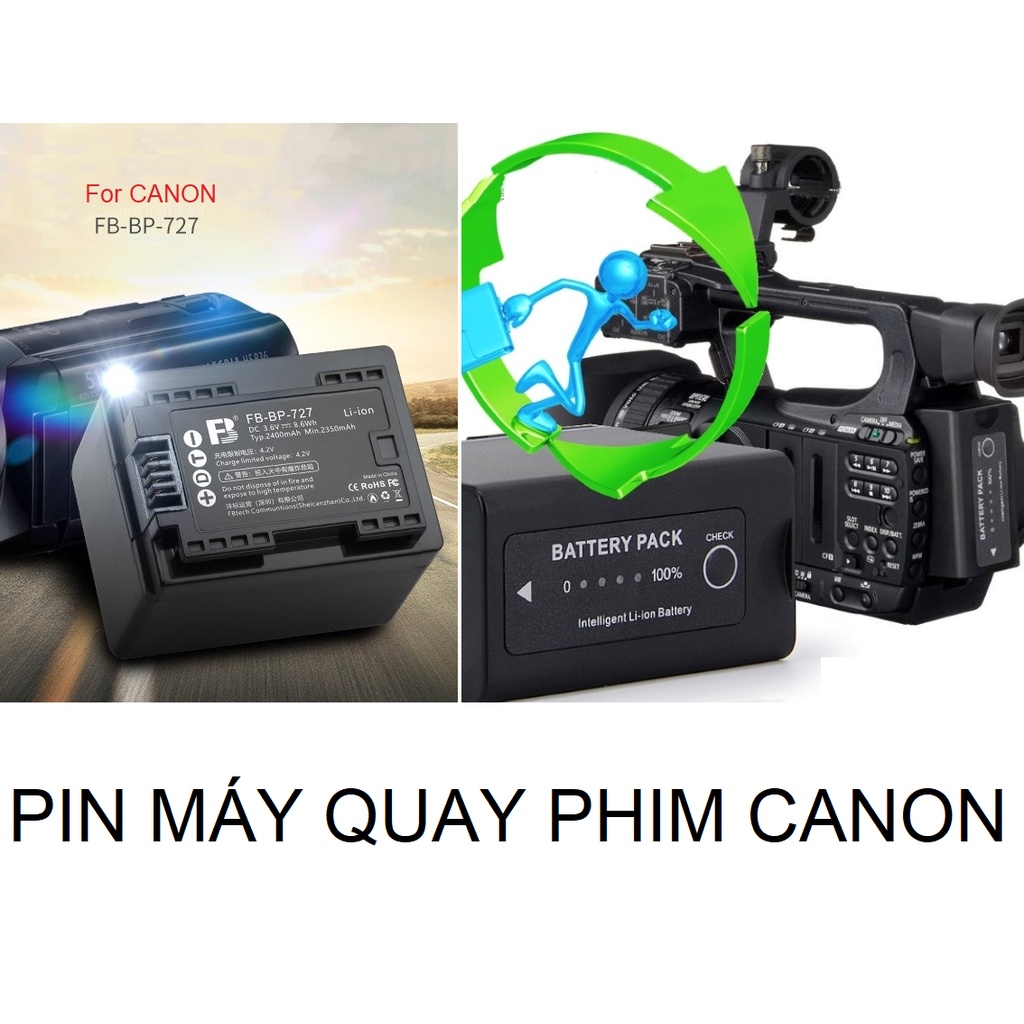 PIN MÁY QUAY PHIM CANON: BP- 808/809/828/727/745/915/955