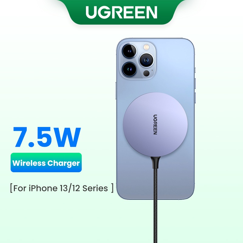 Ugreen Magnetic 15w Sạc không dây cho Samsung S20 S10, iPhone 12 pro Max, Xiaomi 10 Pro