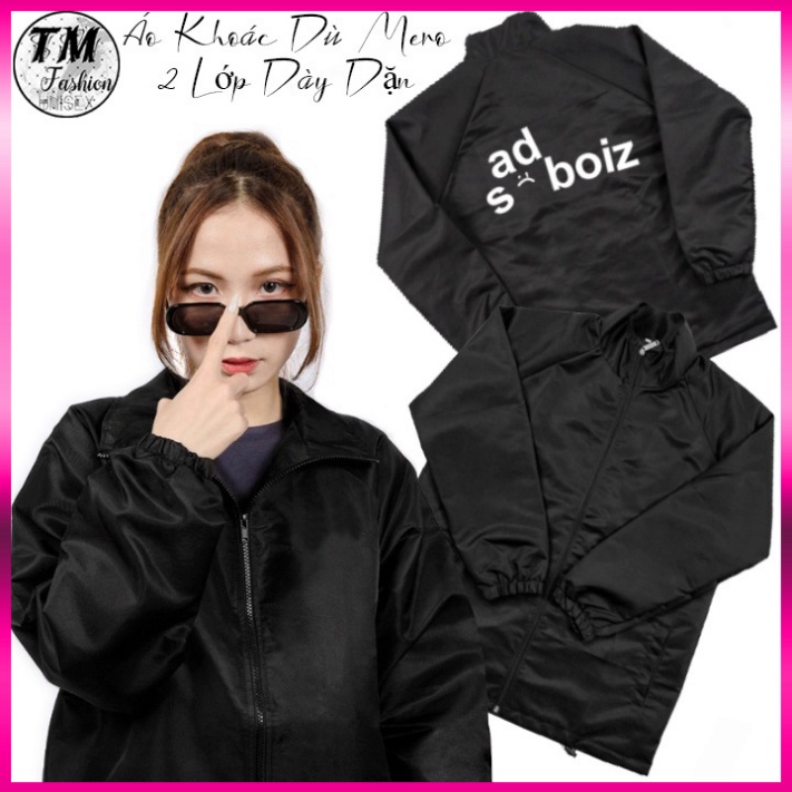 Áo Khoác Dù Mero Local Brand SadBoiz Jacket Unisex cổ bẻ - Áo Gió Dày 2 Lớp Form Rộng