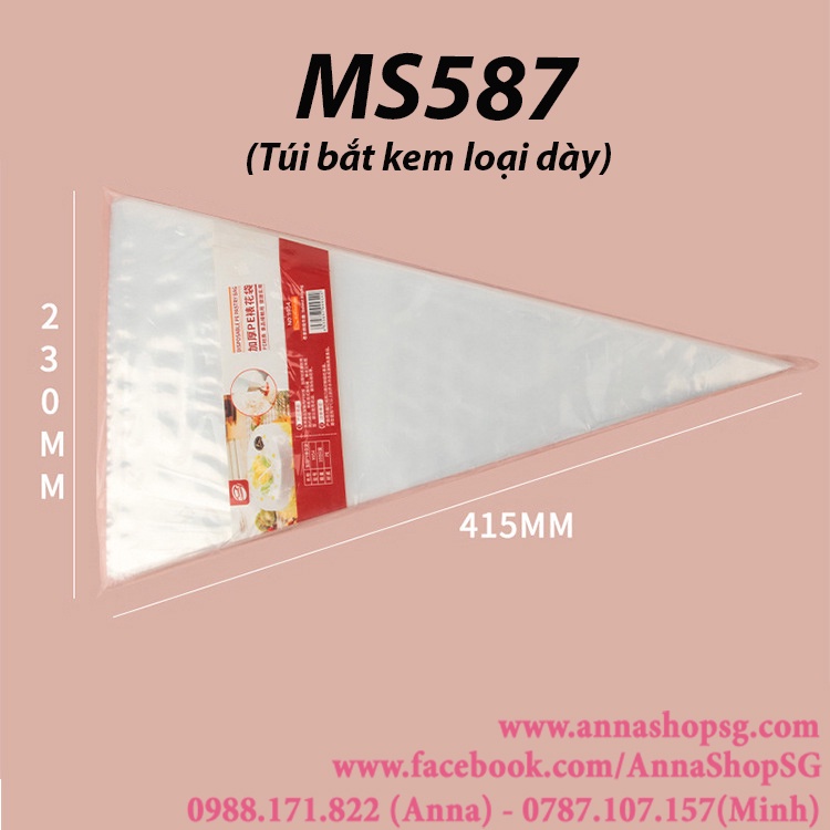 MS587 TÚI BẮT KEM BAKEST 16&quot; LOẠI DÀY (100cái)