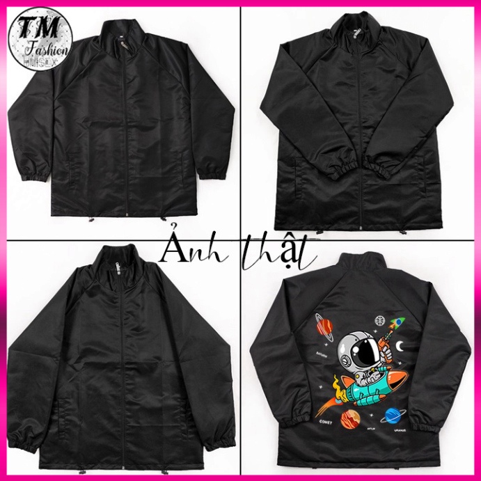 Áo Khoác Dù Mero Local Brand Rocket Astronaut Jacket Unisex cổ bẻ - Áo Gió Dày 2 Lớp Form Rộng
