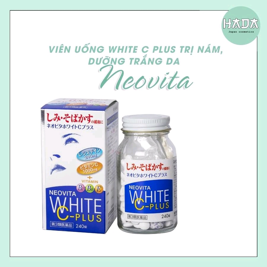 Viên Uống Trắng Da Neovita White C-Plus Nhật Bản 240 Viên