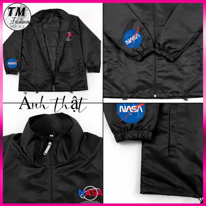 Áo Khoác Dù Mero Local Brand NASA Jacket Unisex cổ bẻ - Áo Gió Dày 2 Lớp Form Rộng