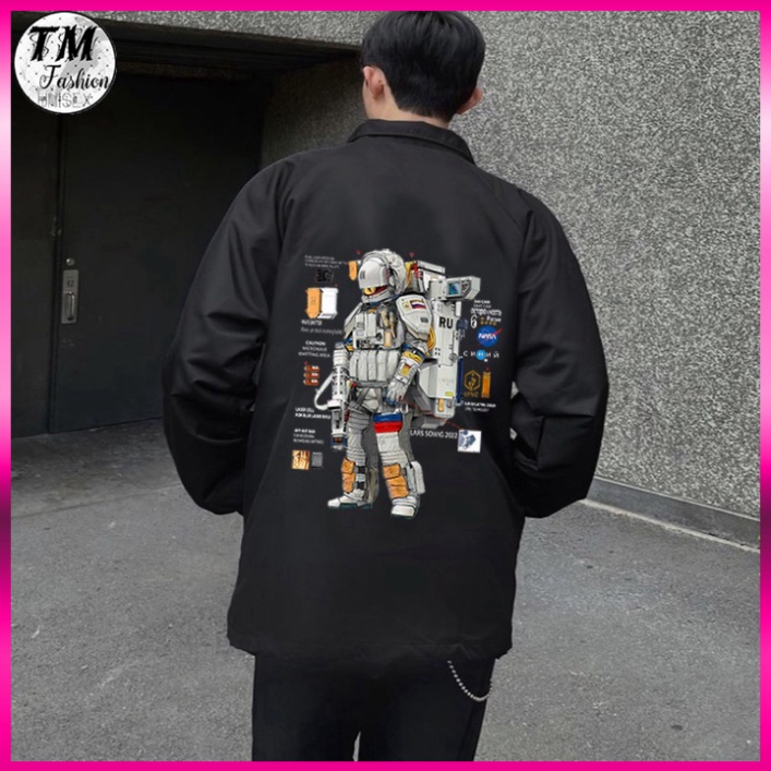 Áo Khoác Dù Mero Local Brand NASA Jacket Unisex cổ bẻ - Áo Gió Dày 2 Lớp Form Rộng