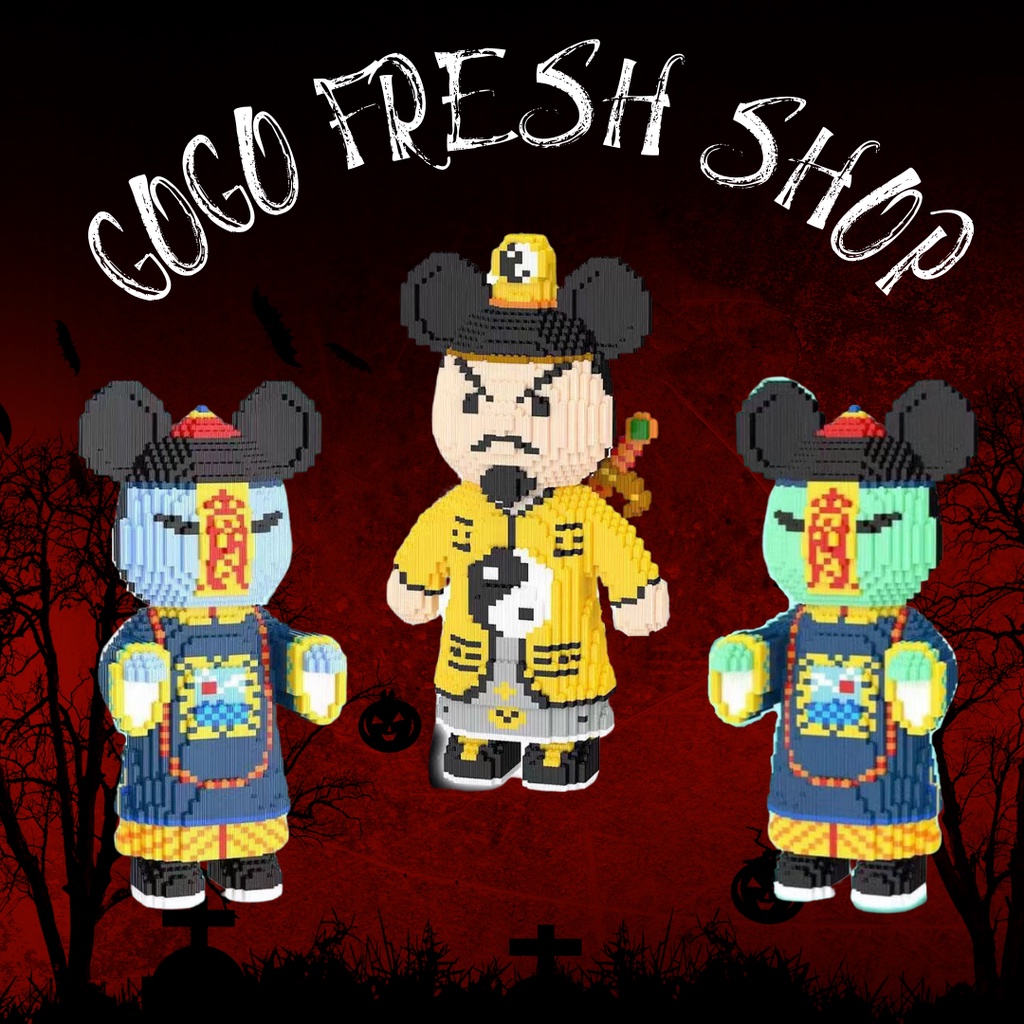 Mô Hình Lắp Ráp, Đồ Chơi Lắp Ghép 3D Tiểu Cương Thi - Đạo Sĩ Siêu Hot Hãng Xinz Full Box - GoGo FresShop