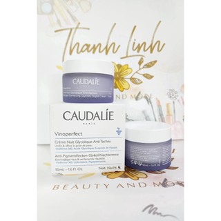 Kem dưỡng đêm giảm nám, tàn nhang, trắng sáng, căng mịn da Caudalie Vinoperfect Dark Spot Correcting Glycolic Night 50ml