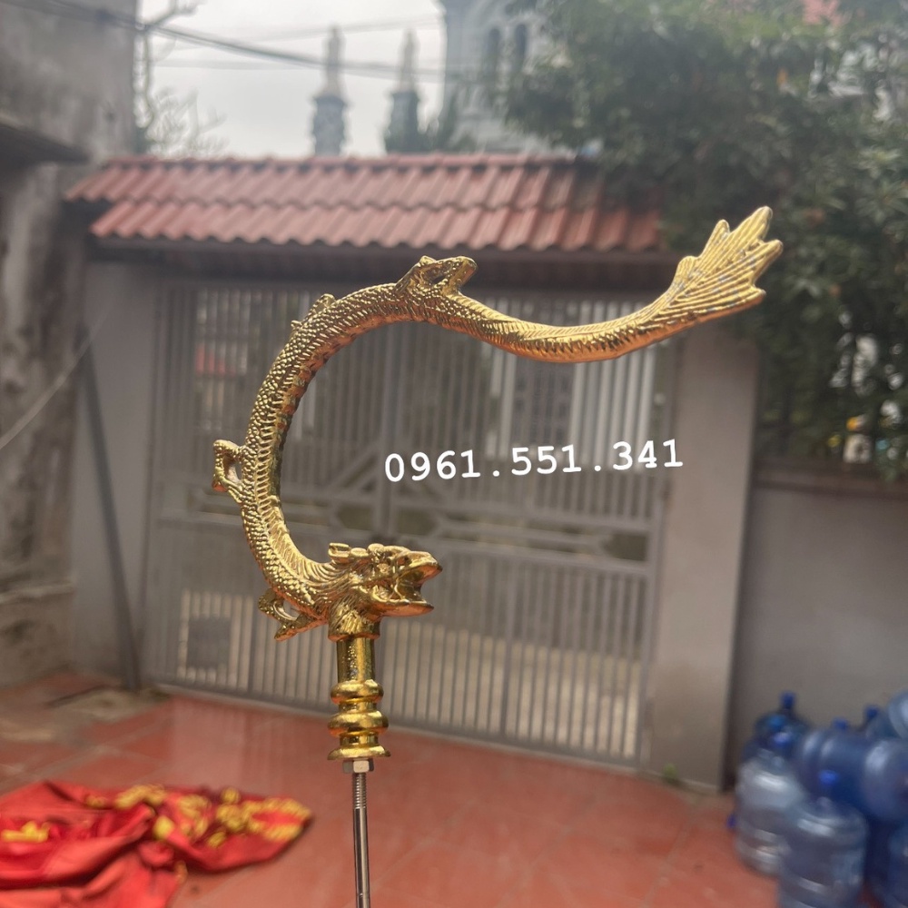 Móc lồng chim - Móc hình rồng vàng - Móc đồng lồng mi, chào mào, khướu, chòe - Móc treo lồng chim phù hợp các loại lồng