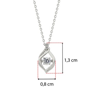 Dây chuyền Dancing Stone bạc Nhật Bản ESTELLE