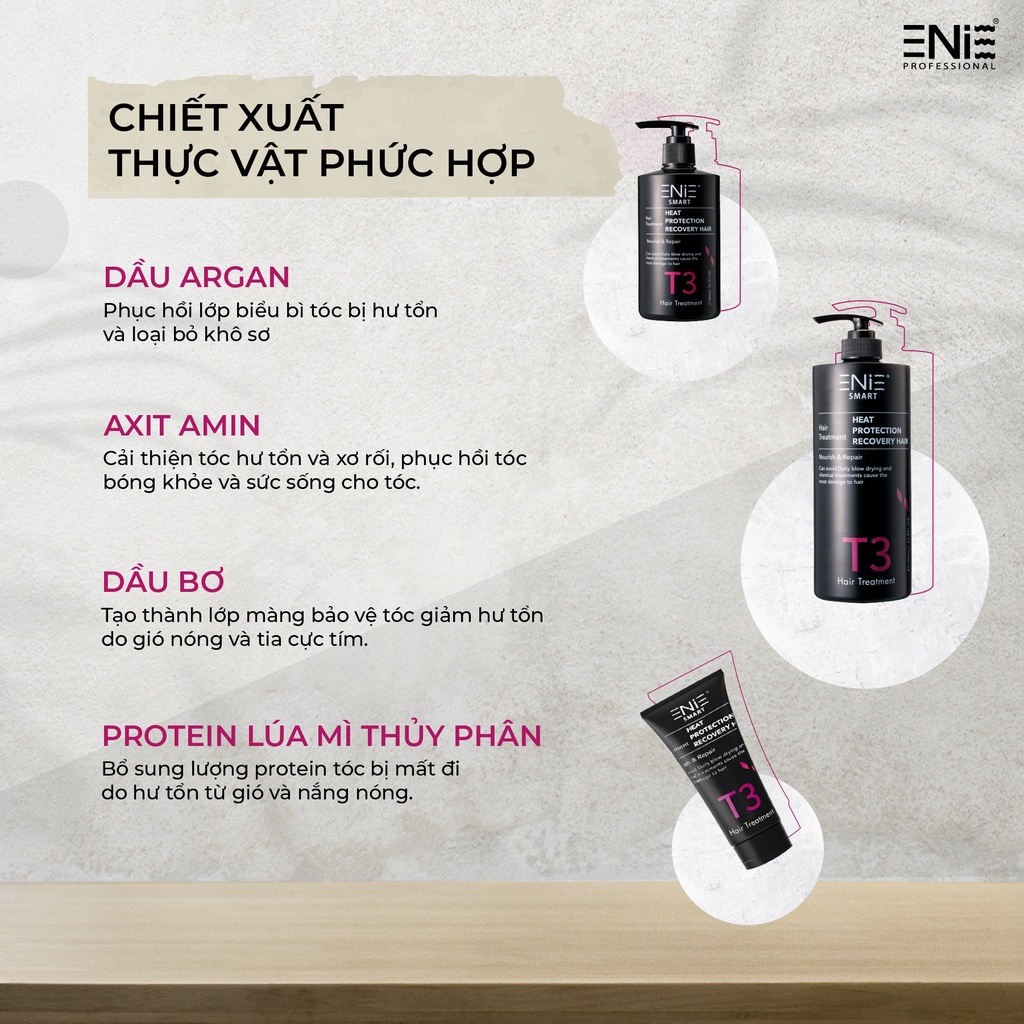 Tinh chất phục hồi tóc hư tổn Enie