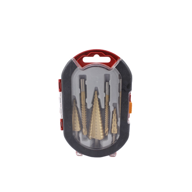 Bộ 6 món Mũi khoan hình nón thép HSS phủ titan cỡ 4-12/20/32mm tiện dụng