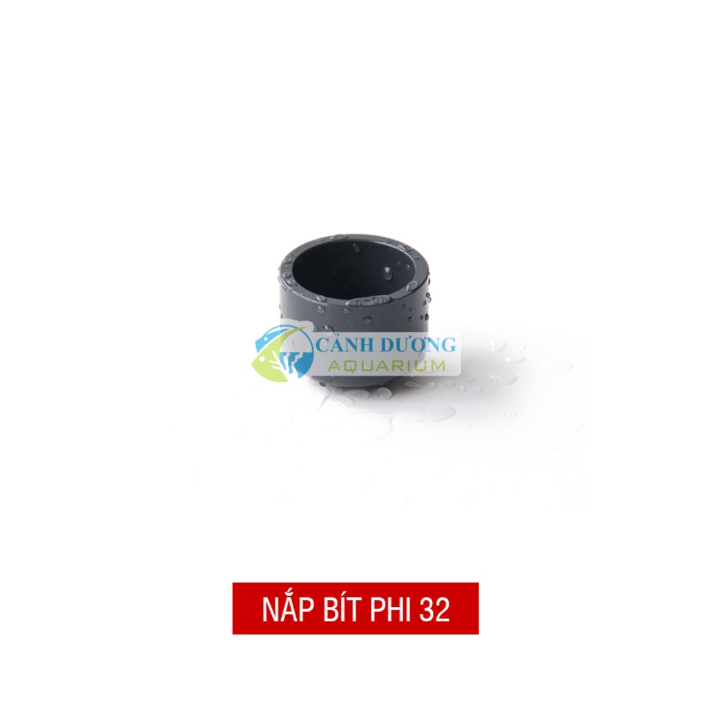 Nắp bít màu đen ĐEN U-PVC Phi 32-25-20 chuyên dùng cho hồ cá
