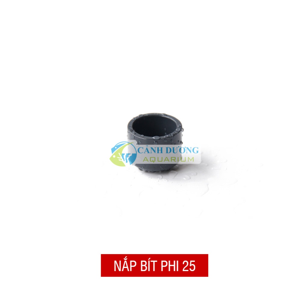 Nắp bít màu đen ĐEN U-PVC Phi 32-25-20 chuyên dùng cho hồ cá