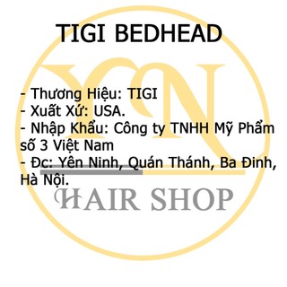 (Chính hãng giá sỉ) Gel giữ nếp tóc uốn Tigi Bed Head Small Talk