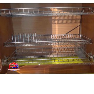 Giá úp bát đĩa Inox 304 đa năng lắp tủ bếp