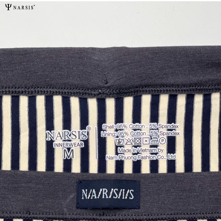 Quần sịp nam Narsis C23008 tam giác chất vải Cotton mềm mịn kháng khuẩn co giãn 4 chiều