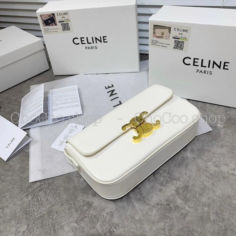 Full Box Túi Kẹp Nách Ce Lin Dáng Ngang Loại 1 Da Dày Dặn