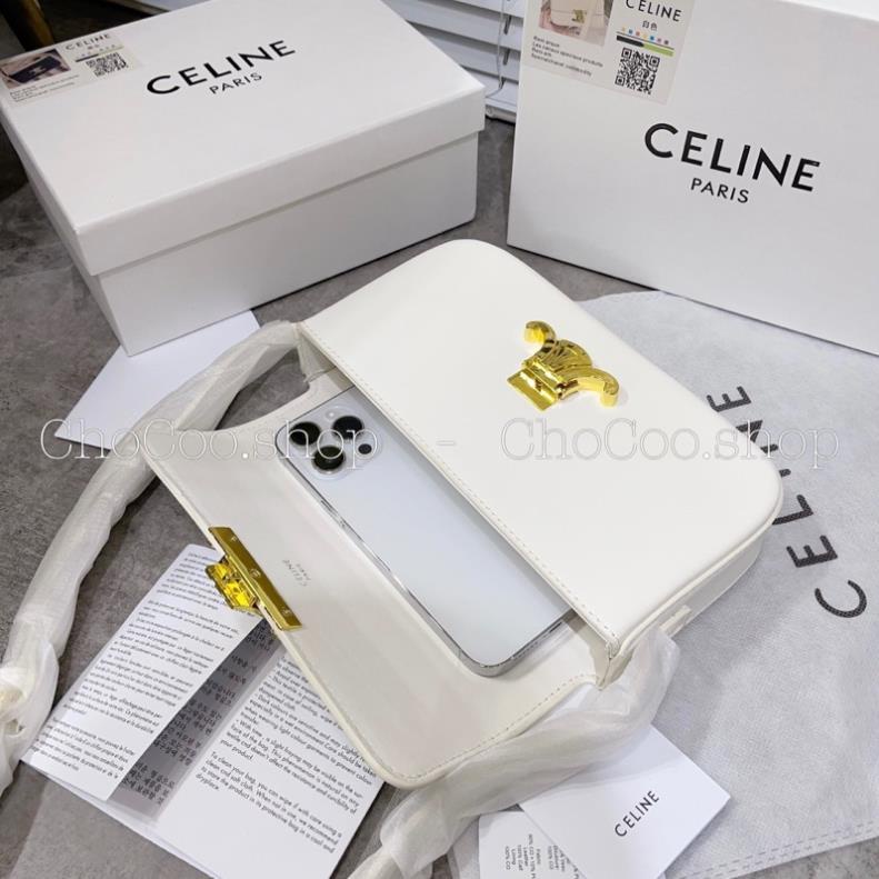 Full Box Túi Kẹp Nách Ce Lin Dáng Ngang Loại 1 Da Dày Dặn