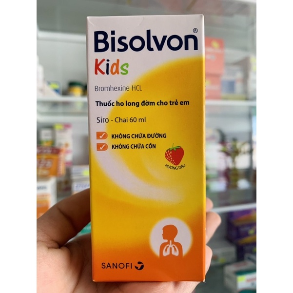 Bisolvon Kids. Giảm Ho- Long Đờm Cho Trẻ.