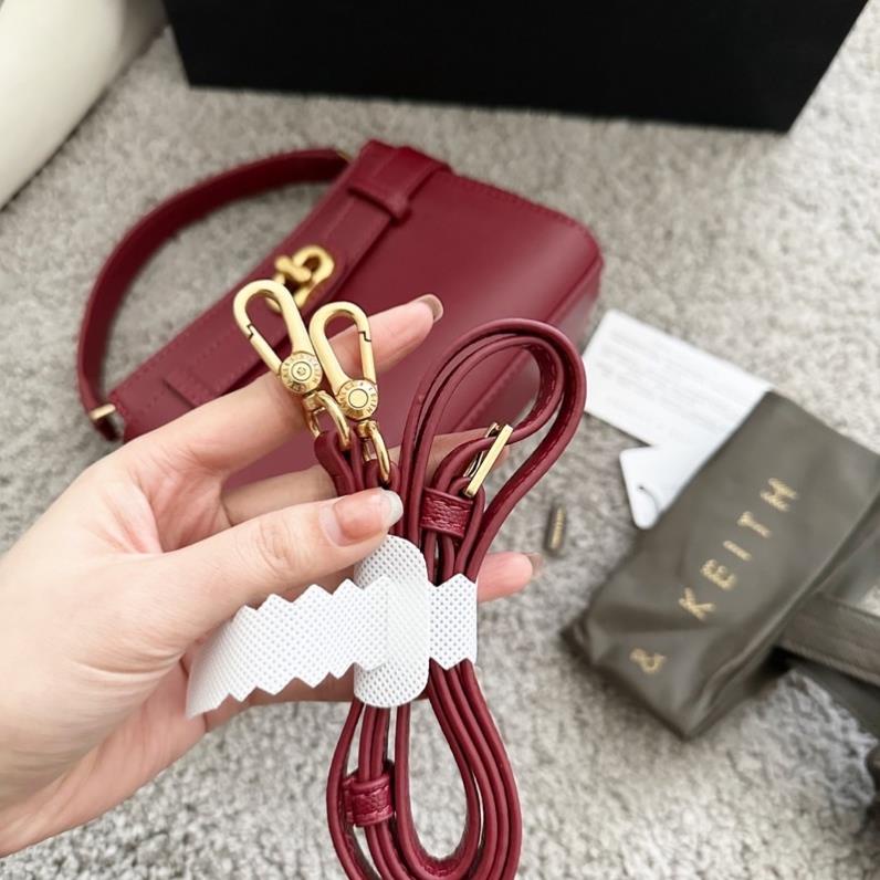 Túi CNK Khoá Xoay Mini Quai Vòm sz18 Xuất Xịn 2 Loại Da