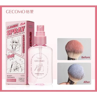 Xịt rửa cọ giặt cọ khô GECOMO, giúp làm sạch cọ nhanh chóng không cần rửa lại với nước