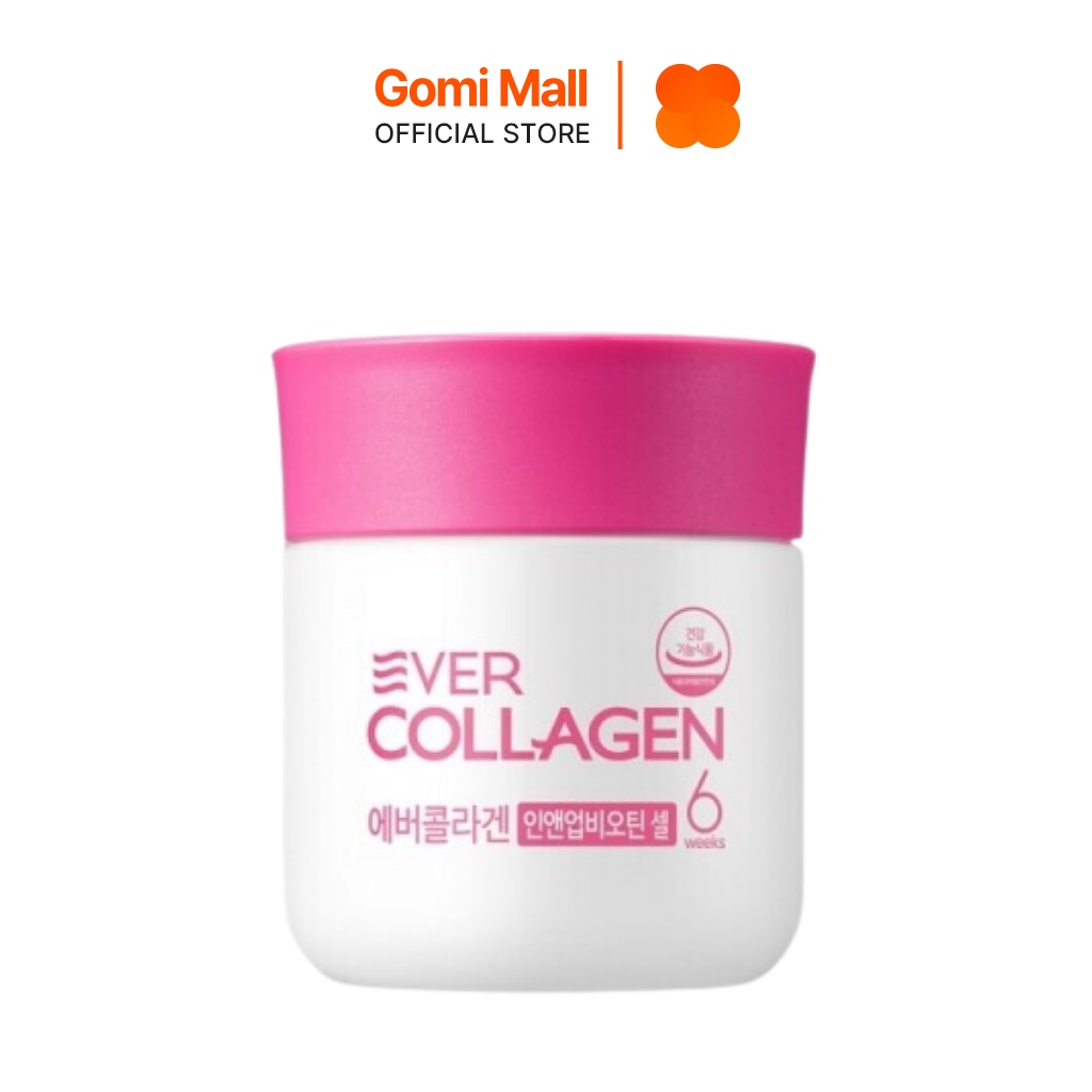 Viên uống collagen Ever Collagen In & Up Biotin Cell 4 Weeks làm đẹp da (750mg x 56 viên) Gomi Mall
