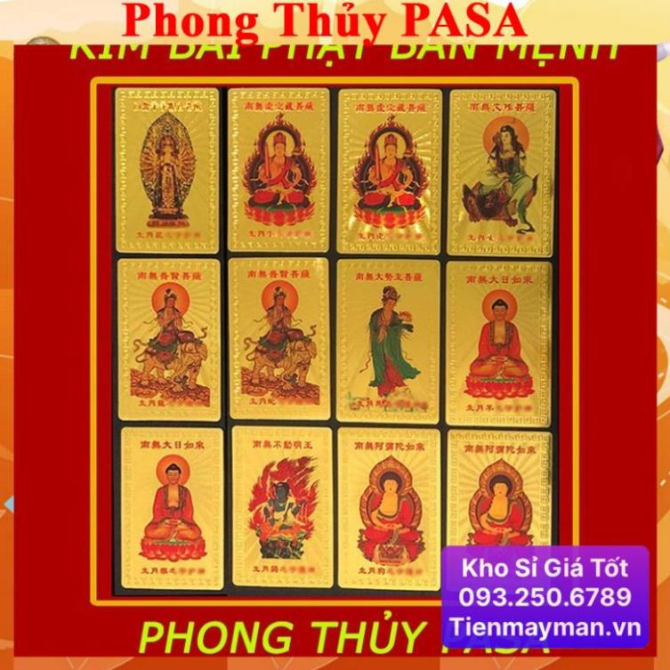 [HÀNG CHUẨN] Kim Bài Phật Bản Mệnh 12 con giáp - ĐÃ KHAI QUANG