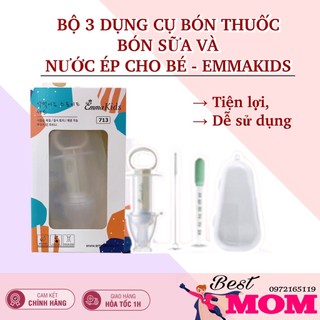 Bộ dụng cụ bón thuốc - bón sữa emma kids đa năng 2in1 cho bé - bón thuốc cho bé bestmom