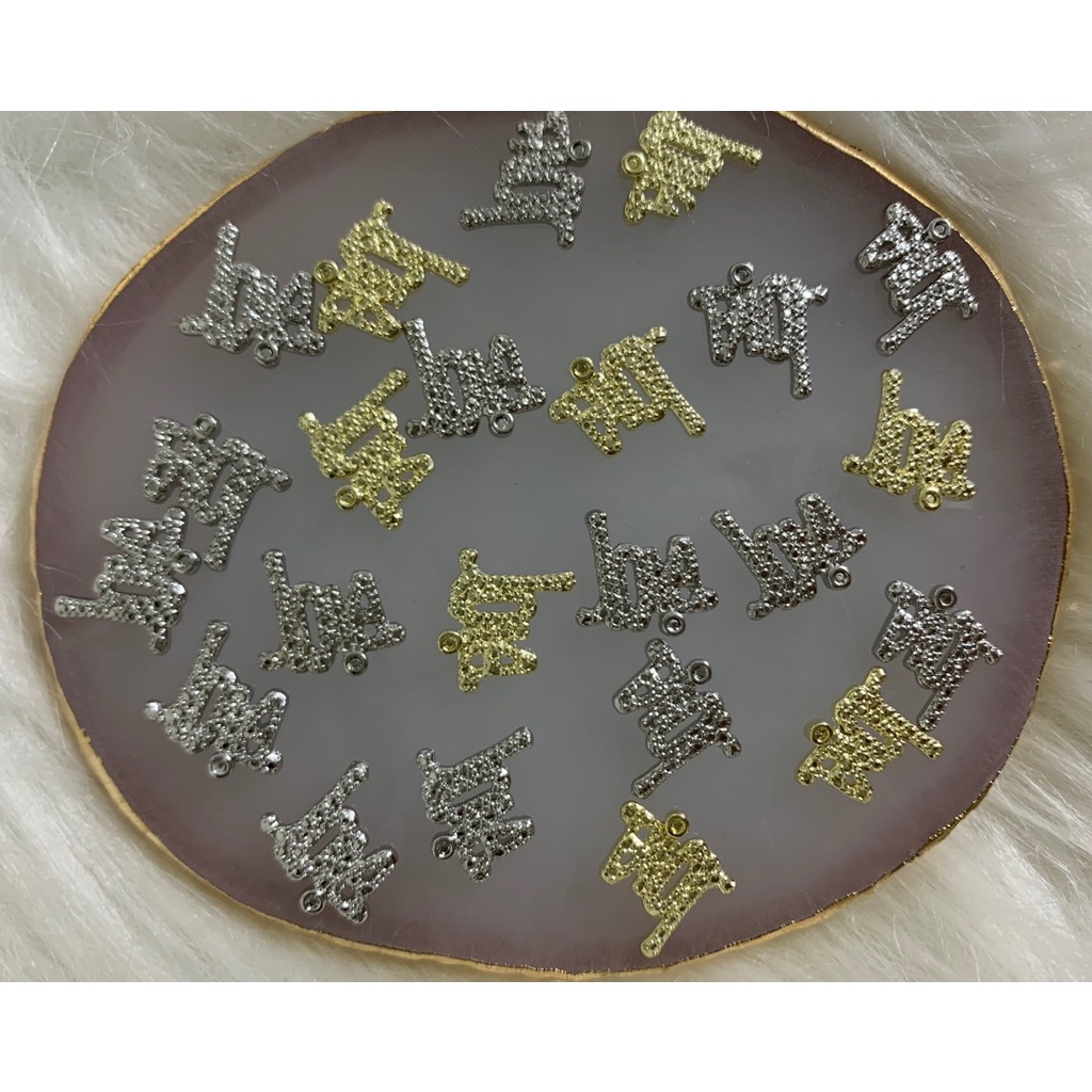 Charm kim loại mix siêu sáng cute phụ kiện làm nail