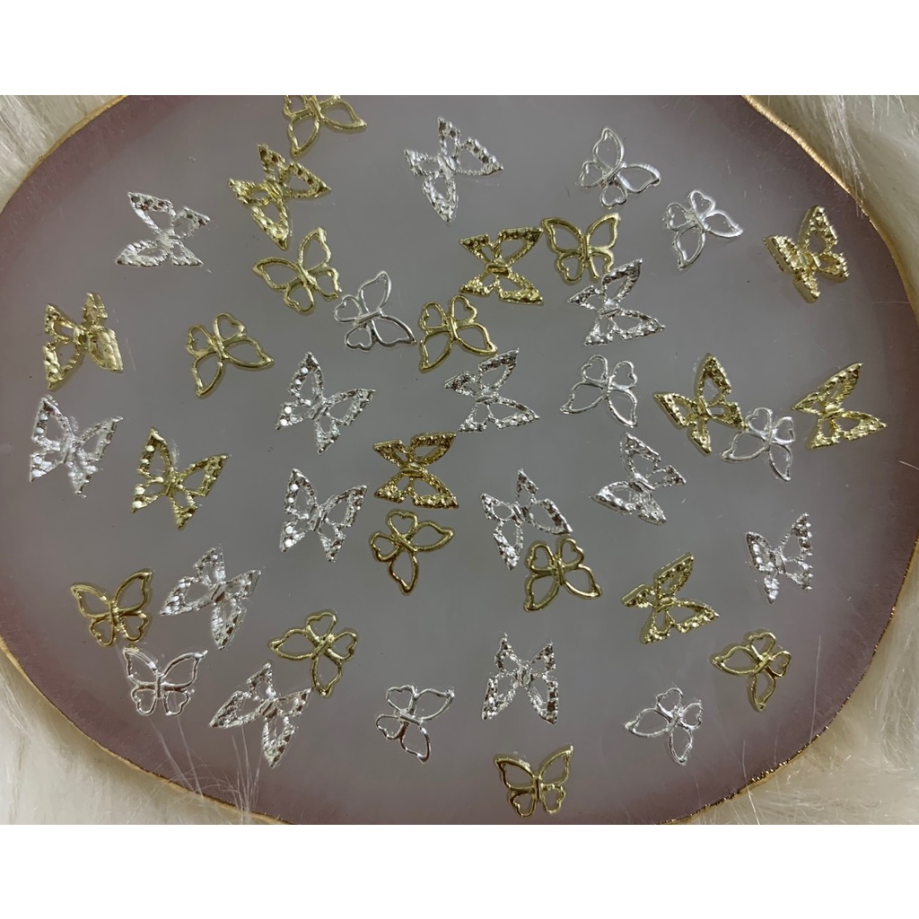 Charm kim loại mix siêu sáng cute phụ kiện làm nail