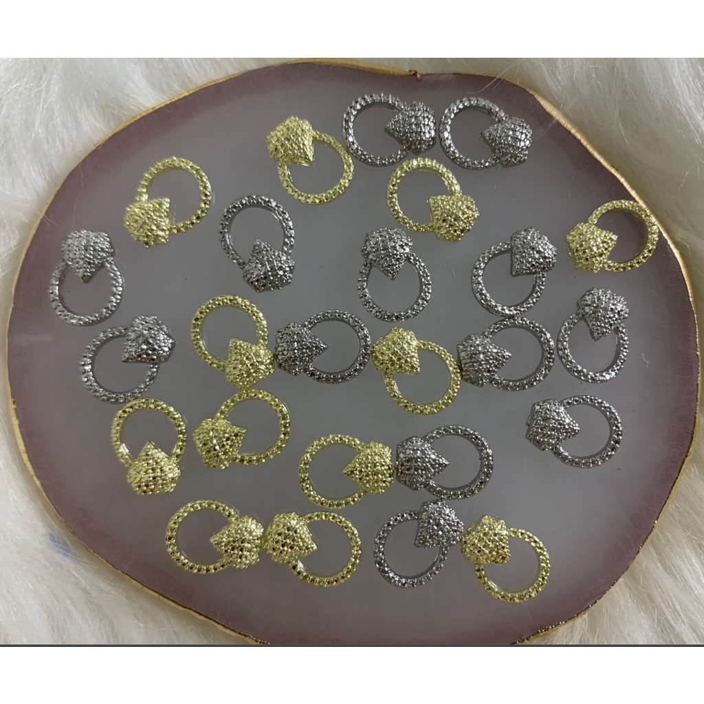 Charm kim loại mix siêu sáng cute phụ kiện làm nail