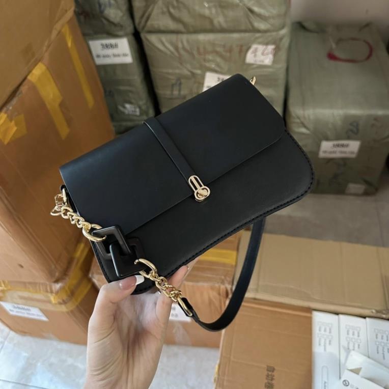 Túi Đeo Chéo QC da Mềm Dải Khoá Dây đeo phối