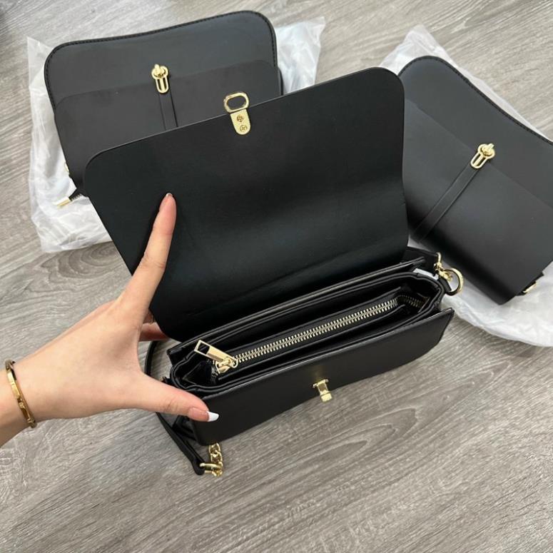 Túi Đeo Chéo QC da Mềm Dải Khoá Dây đeo phối