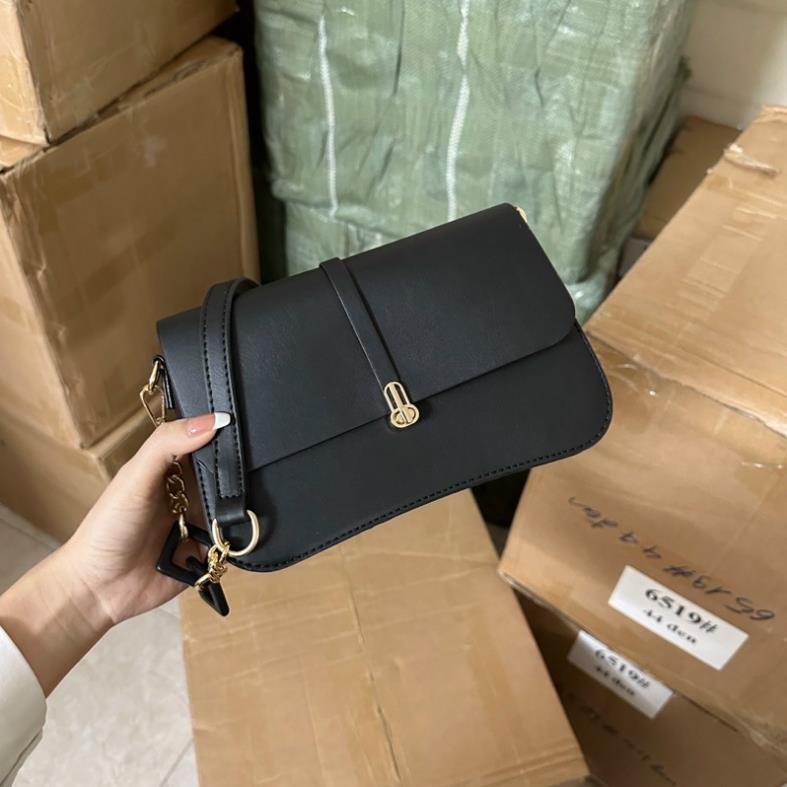 Túi Đeo Chéo QC da Mềm Dải Khoá Dây đeo phối