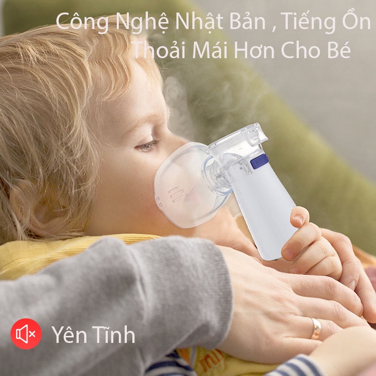 Máy Xông Mũi Họng Nebulizer Cao Cấp Cho Bé Công Nghệ Nhật Bản