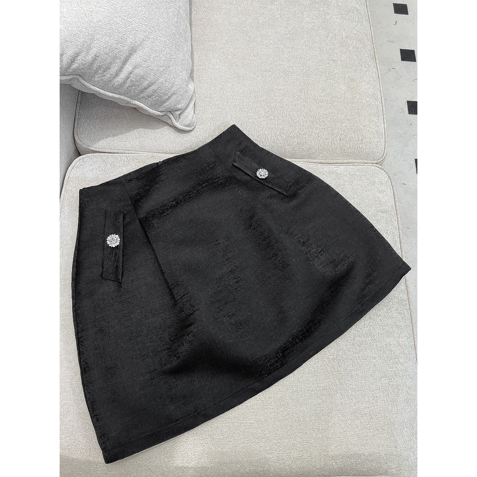 Chân váy tafta, dáng xoè, đính đá, MOO Design - CV01