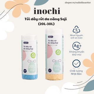 Cuộn 30 Túi dây rút đa năng Inochi 20L-30L (có dây rút tiện dụng, kích cỡ to)