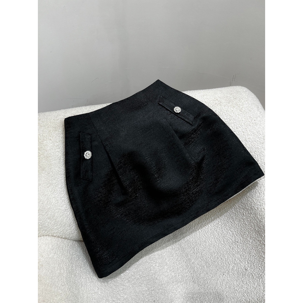 Chân váy tafta, dáng xoè, đính đá, MOO Design - CV01