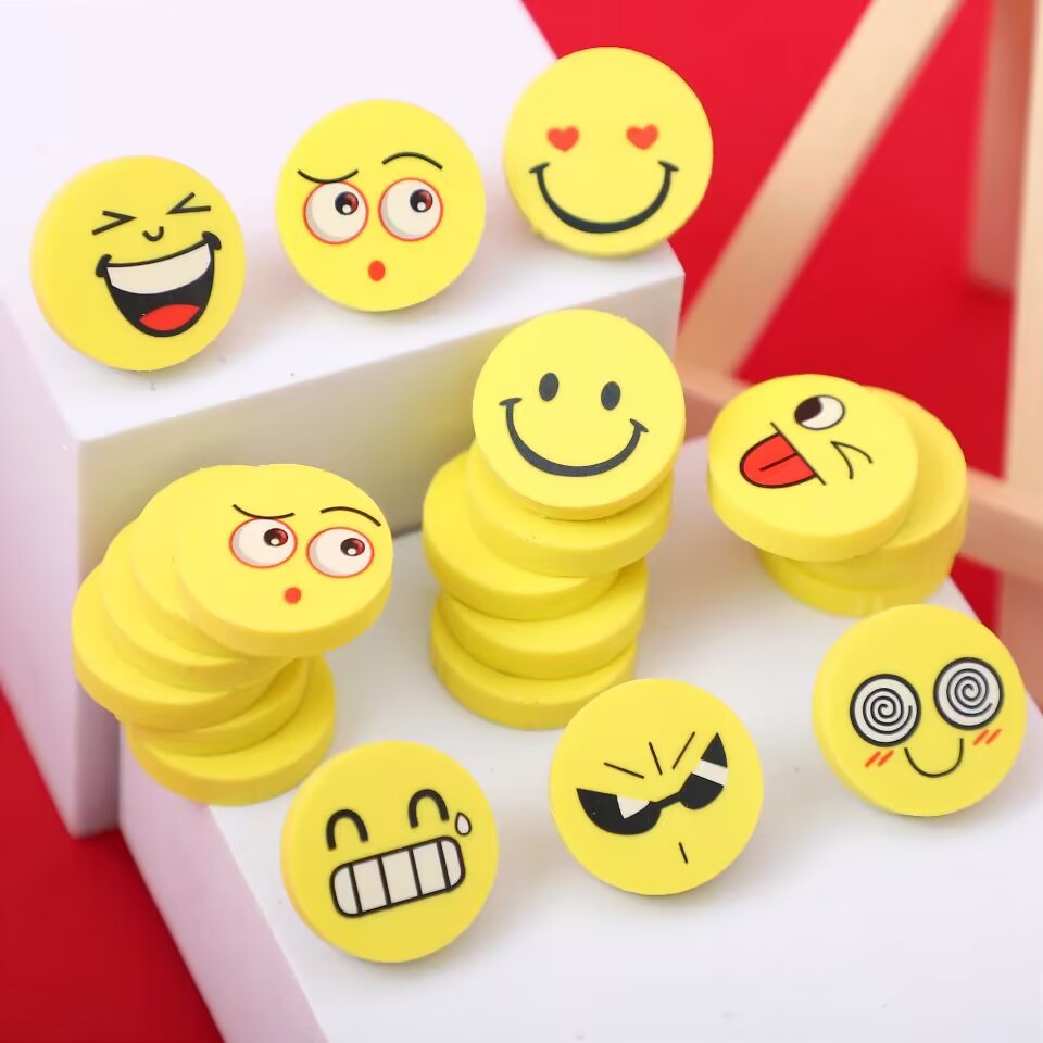 Set 4 Tẩy Biểu Cảm,Mặt Cười-Gôm Tẩy Bút Chì Ngộ Nghĩnh,Đáng Yêu-Đồ Dùng Học Sinh Giá Rẻ