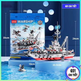 Bộ Đồ Chơi Lắp Ráp Tàu Chiến 651CT, Mô hình lắp ráp Tàu chiến hạm đồ chơi lắp ghép cho bé