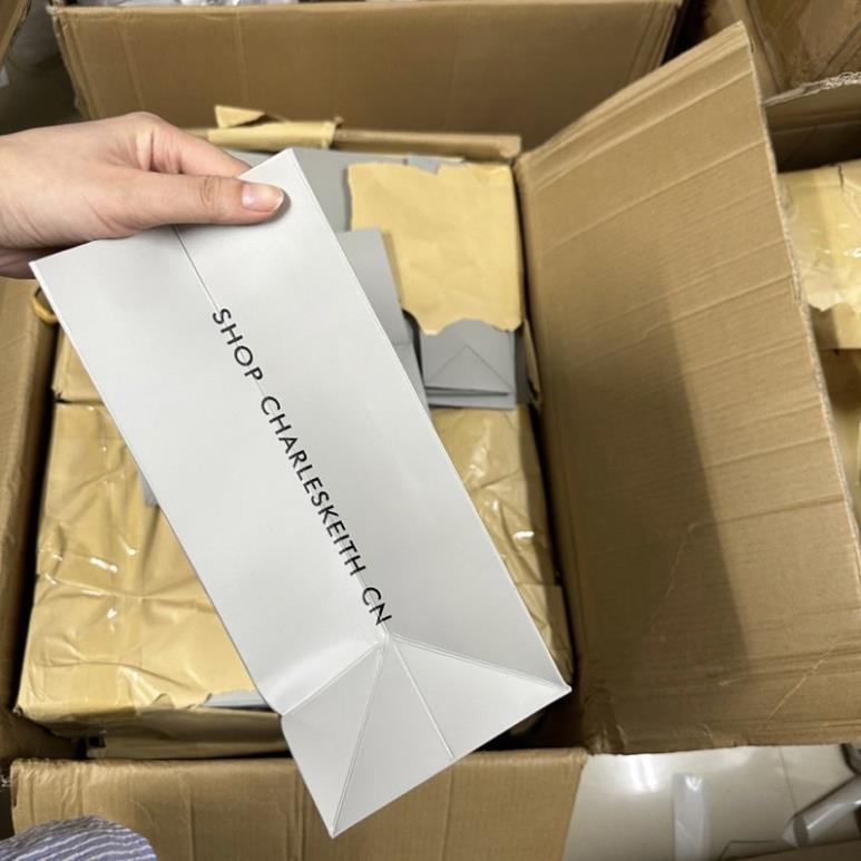 Túi Giấy CK Xám Mẫu Mới Kèm Ảnh Thật