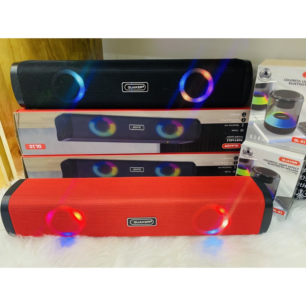 Loa Bluetooth Quaker QL10 ⚡ CHÍNH HÃNG ⚡ Loa Bluetooth Quaker QL10 âm thanh cực đỉnh  - ngoại hình siêu đẹp
