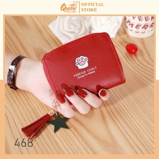 Ví ngắn nữ mini forever young bàn chân mèo siêu dễ thương