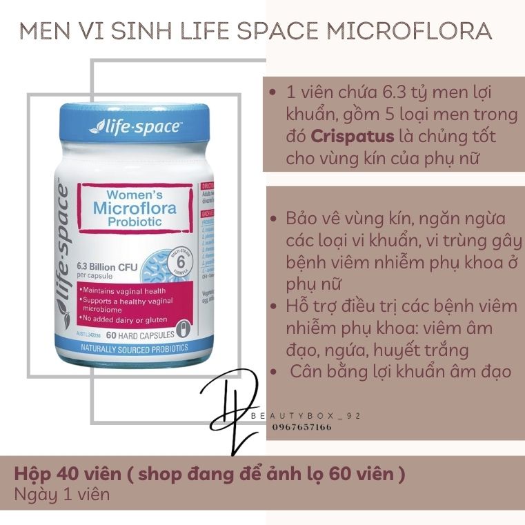 Men Life Space men vi sinh cho phụ nữ, trẻ em, người lớn