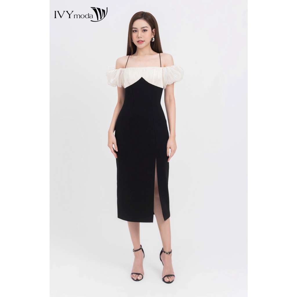 Caily Dress - Đầm ôm trễ vai nữ IVY moda MS 45S2752