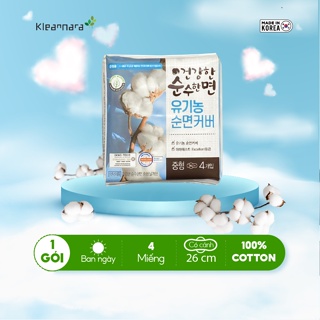 Băng vệ sinh Kleannara Geonganghan Organic Hàn Quốc siêu thấm hút ban ngày