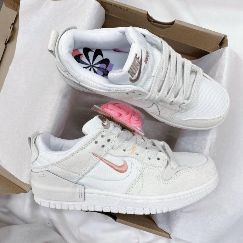 Giày Sneaker Sb Dunk Low Disrupt 2 Pale Ivory Black, Giày_Nike SB Dunk Low Black While Sb Dunk Low Kem Trắng Đen)